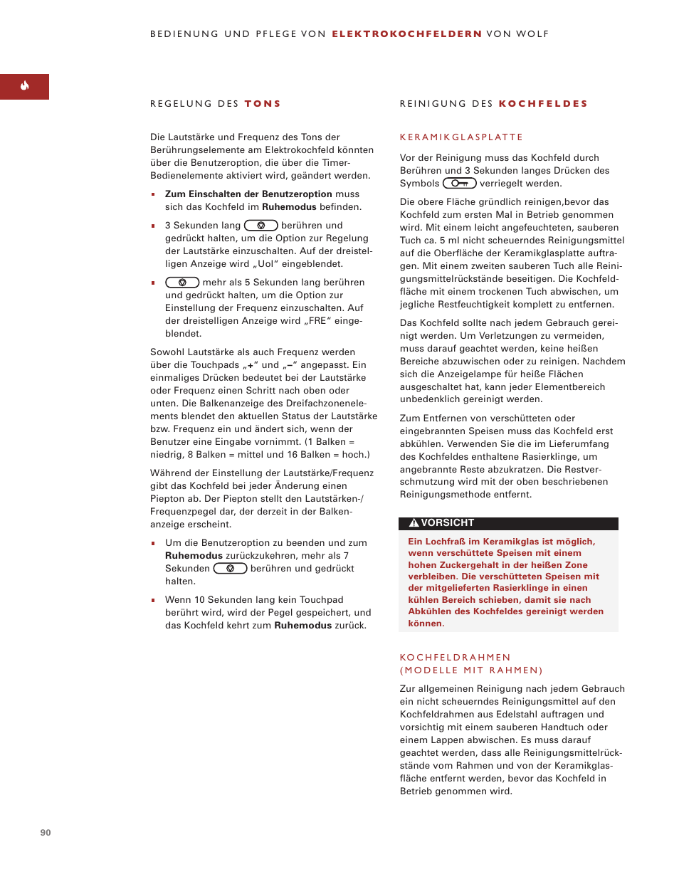 Wolf ICBCT36EU User Manual | Page 90 / 94