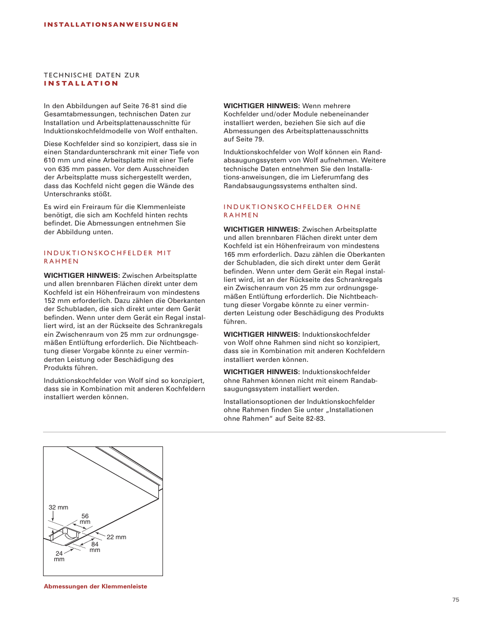 Wolf Induction s ICBCT30I User Manual | Page 75 / 88