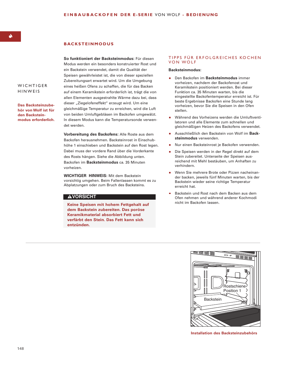 Wolf ICBSO30-2F/S User Manual | Page 148 / 169