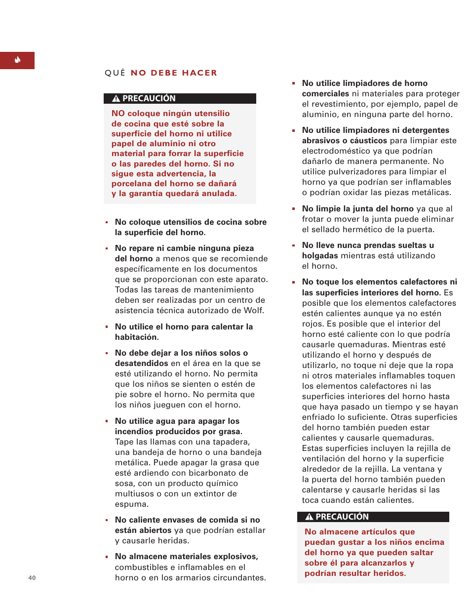 Wolf ICBSO30-2F/S User Manual | Page 40 / 169