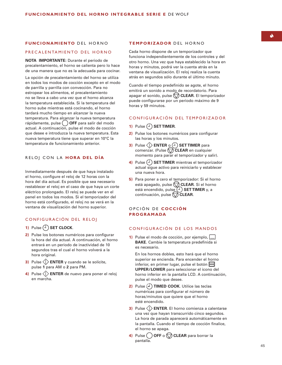 Wolf ICBSO30-2F/S User Manual | Page 45 / 169