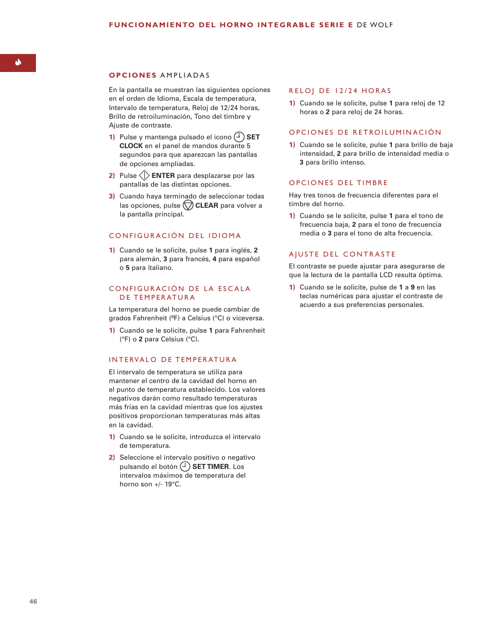 Wolf ICBSO30-2F/S User Manual | Page 46 / 169