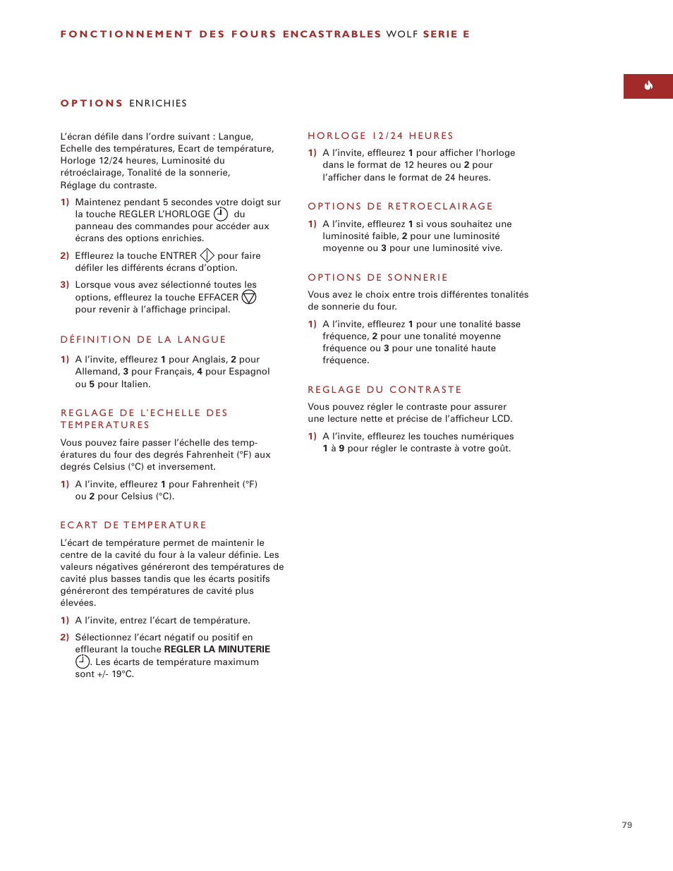 Wolf ICBSO30-2F/S User Manual | Page 79 / 169