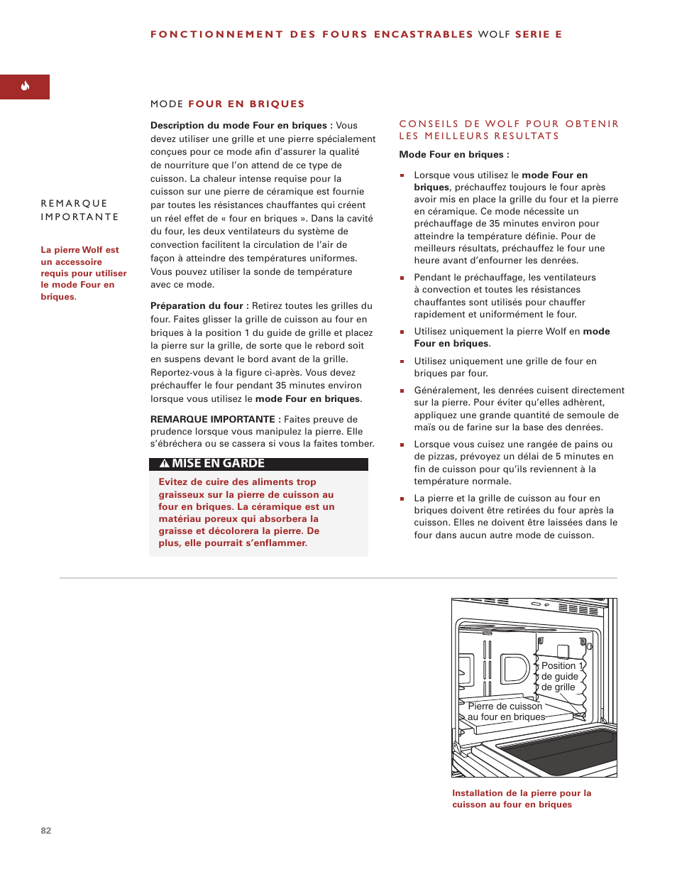 Mise en garde | Wolf ICBSO30-2F/S User Manual | Page 82 / 169