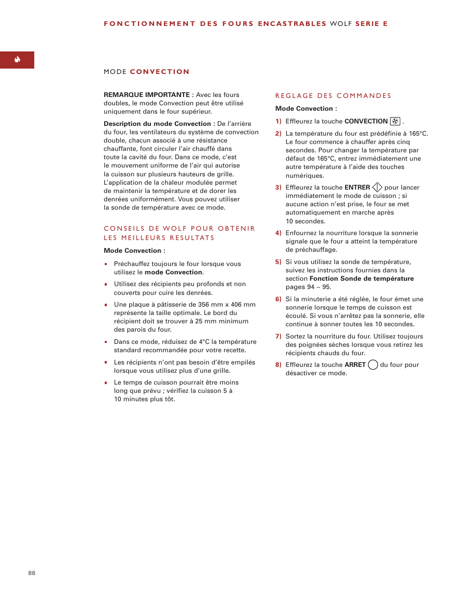 Wolf ICBSO30-2F/S User Manual | Page 86 / 169