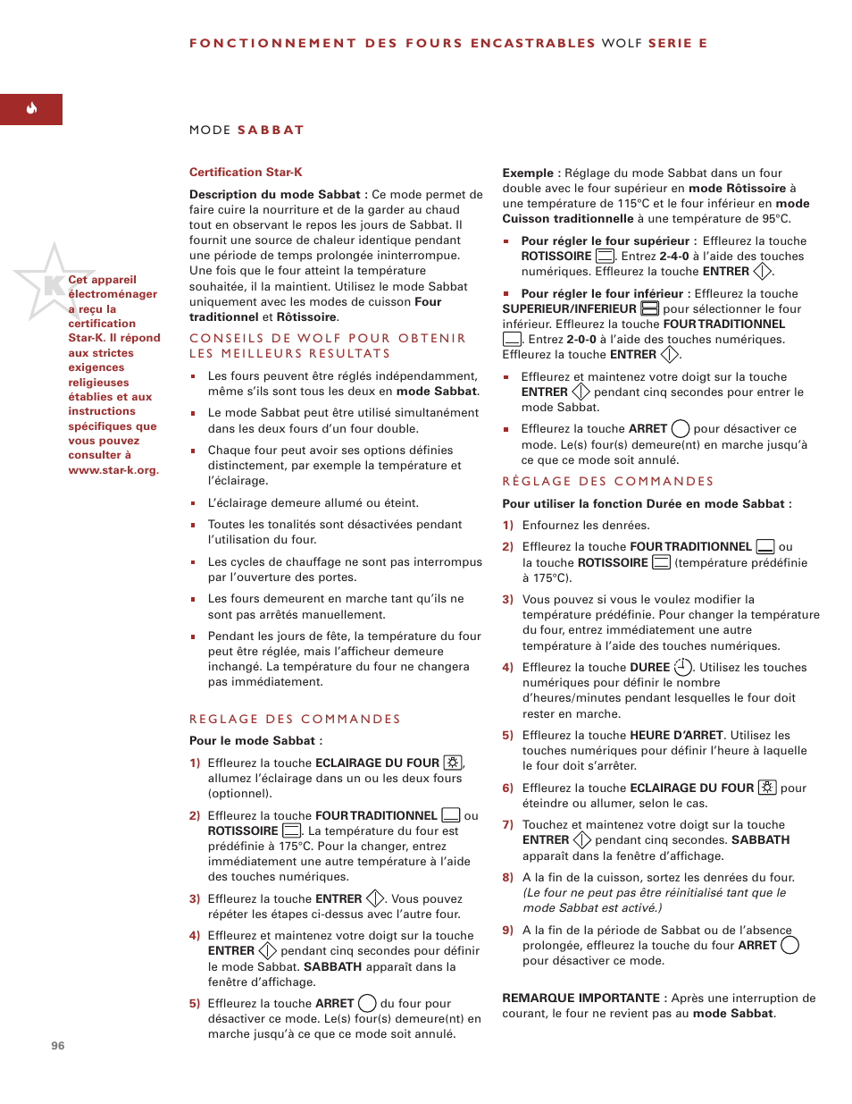 Wolf ICBSO30-2F/S User Manual | Page 96 / 169