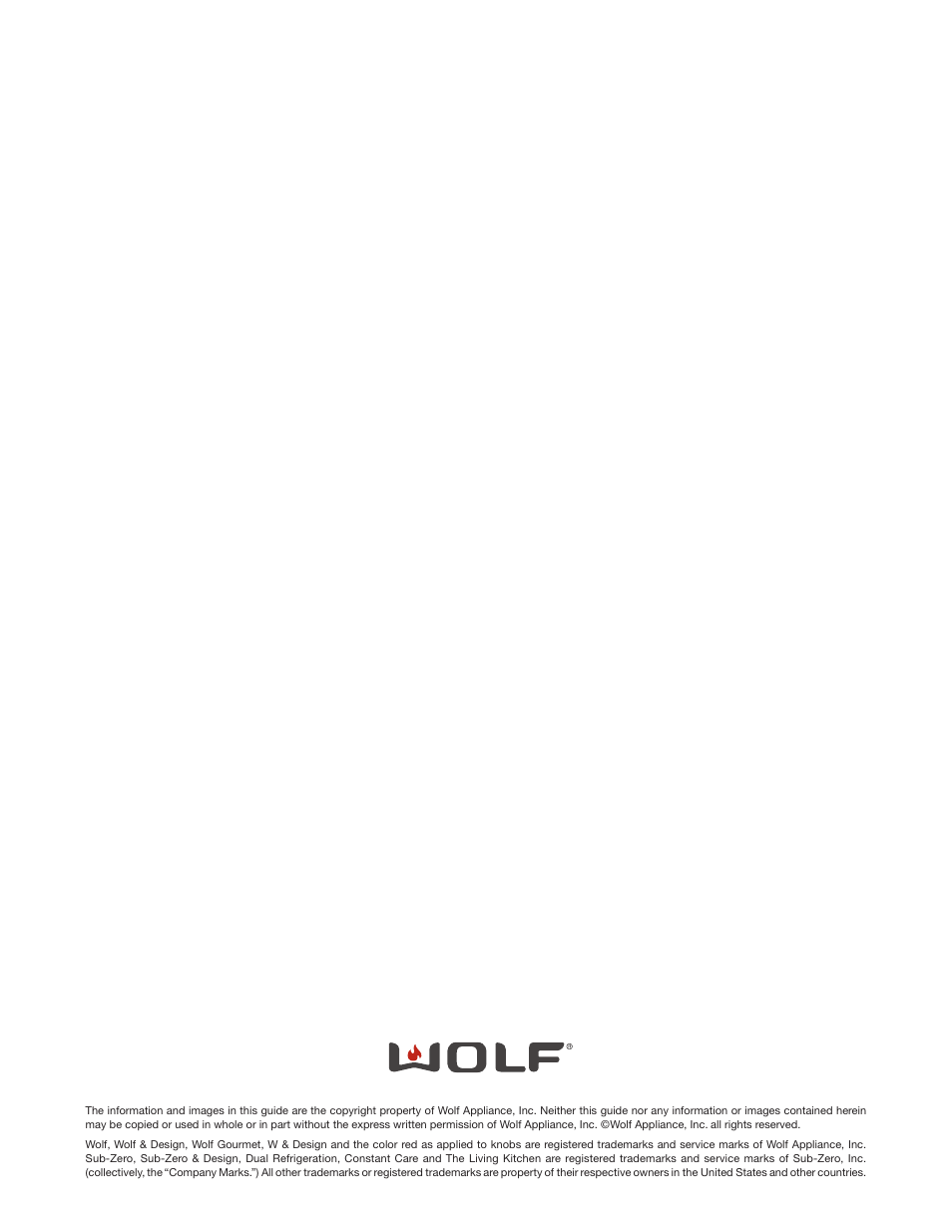 Wolf Ventilation Hood User Manual | Page 19 / 20