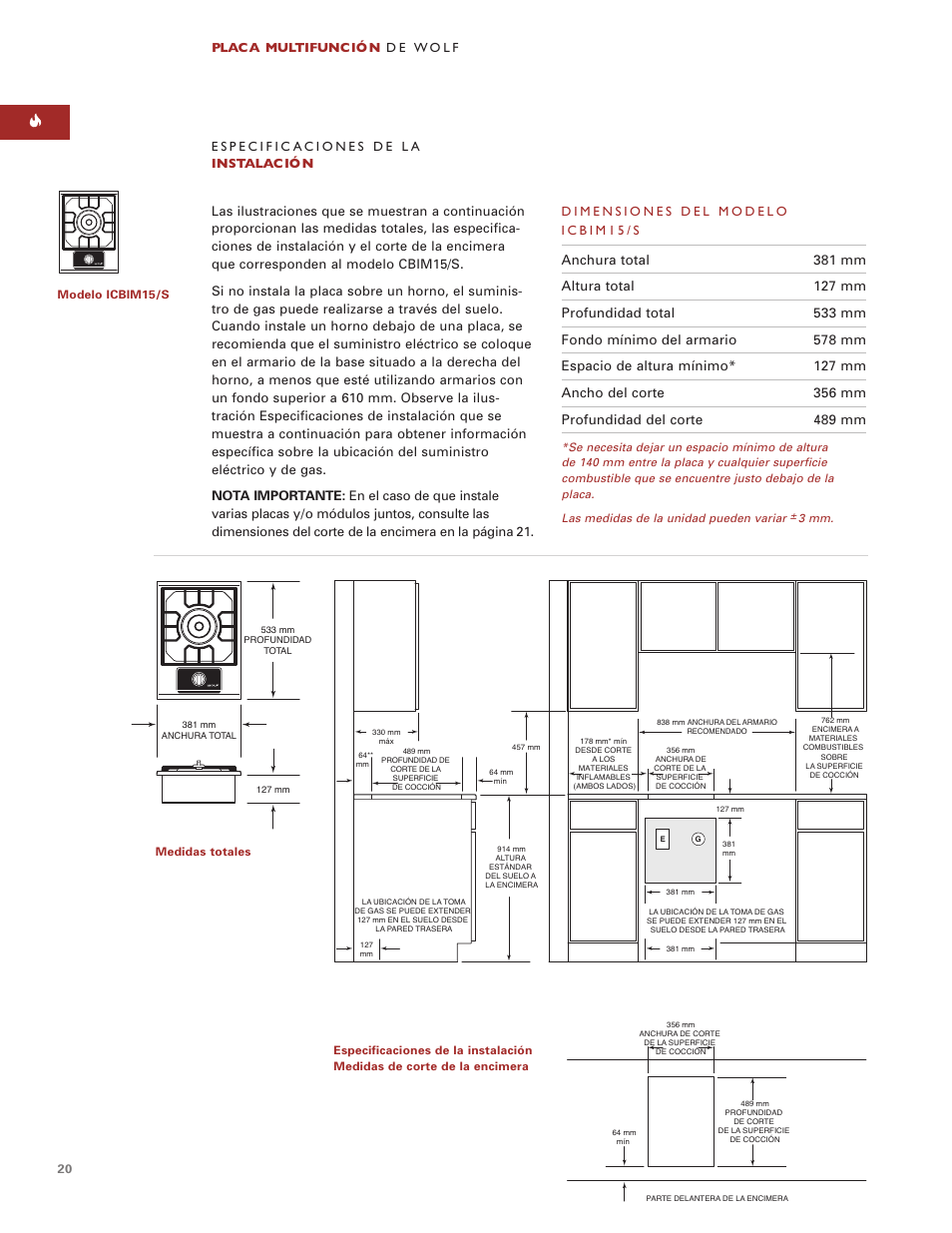 Wolf Multi-Function Cooktop User Manual | Page 19 / 63