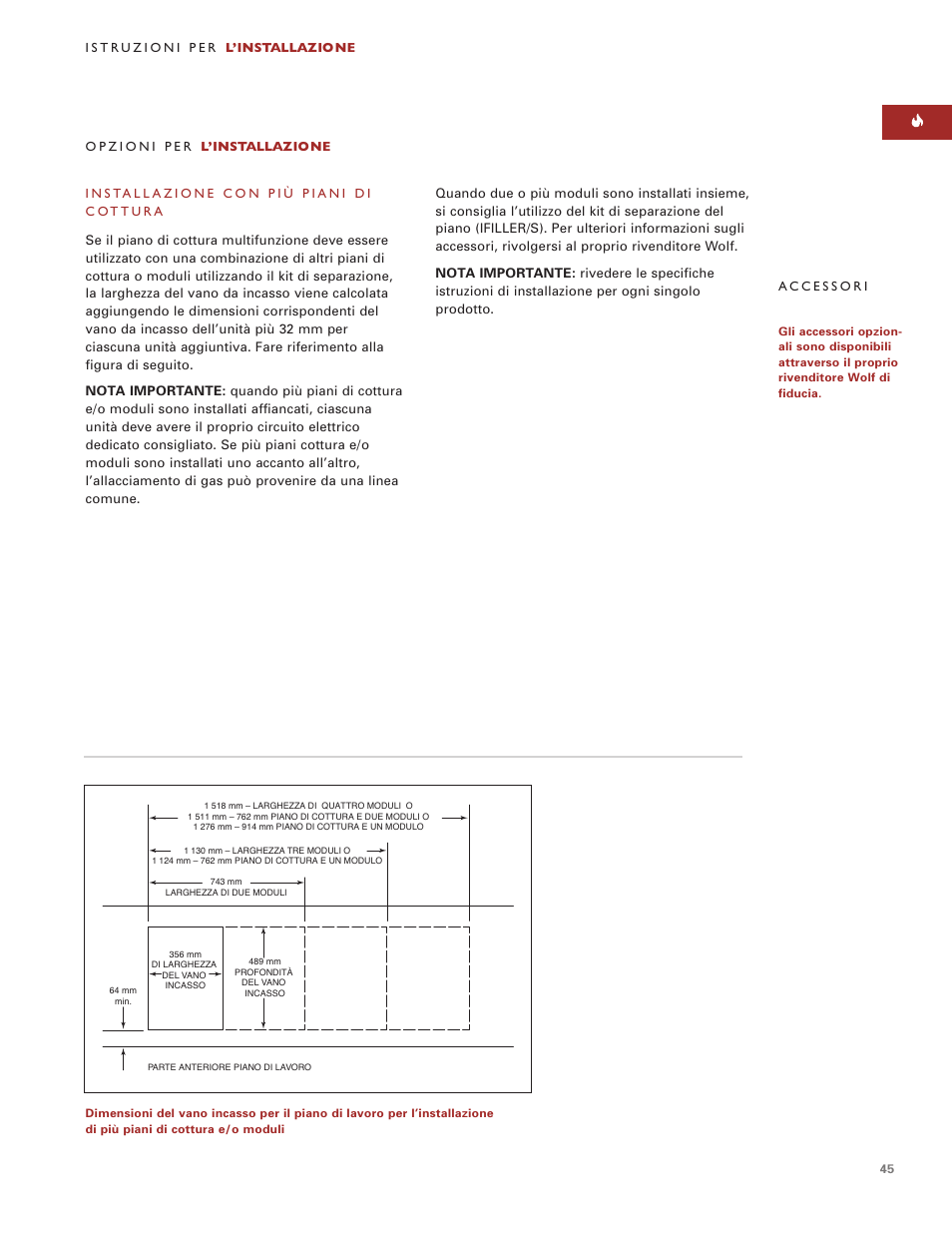 Wolf Multi-Function Cooktop User Manual | Page 44 / 63