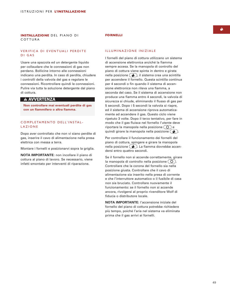 Wolf Multi-Function Cooktop User Manual | Page 48 / 63