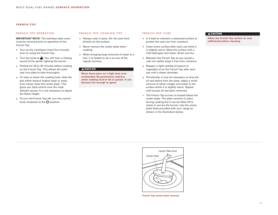 Wolf DUAL FUEL RANGES 105 User Manual | Page 11 / 140