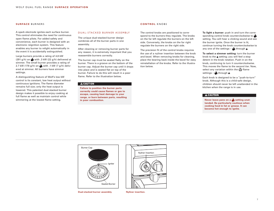 Wolf DUAL FUEL RANGES 105 User Manual | Page 7 / 140