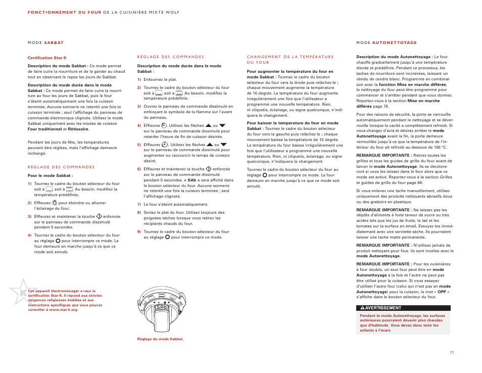 Wolf DUAL FUEL RANGES 105 User Manual | Page 77 / 140