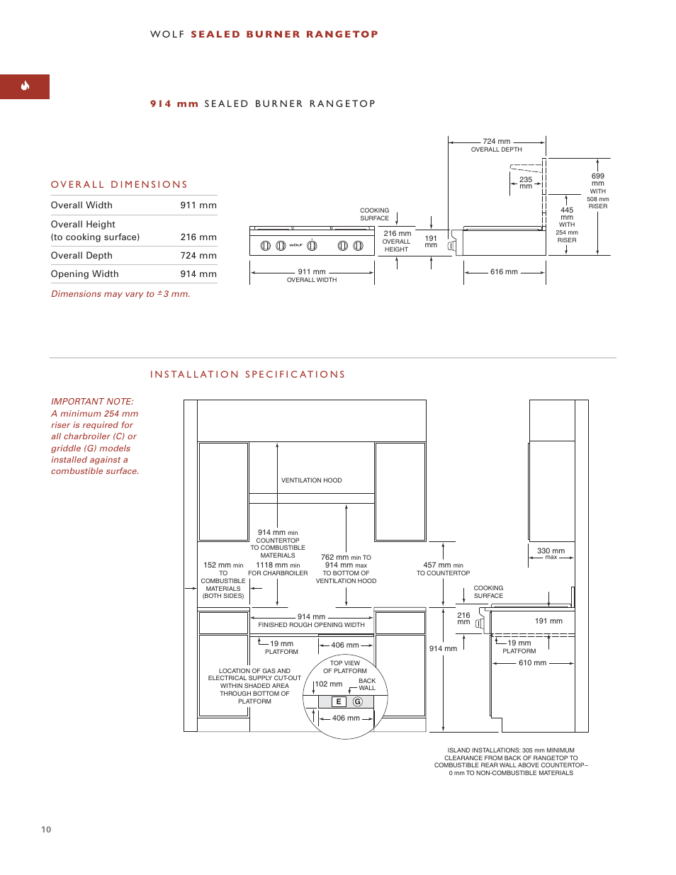 Wolf ICBSRT304 User Manual | Page 10 / 74