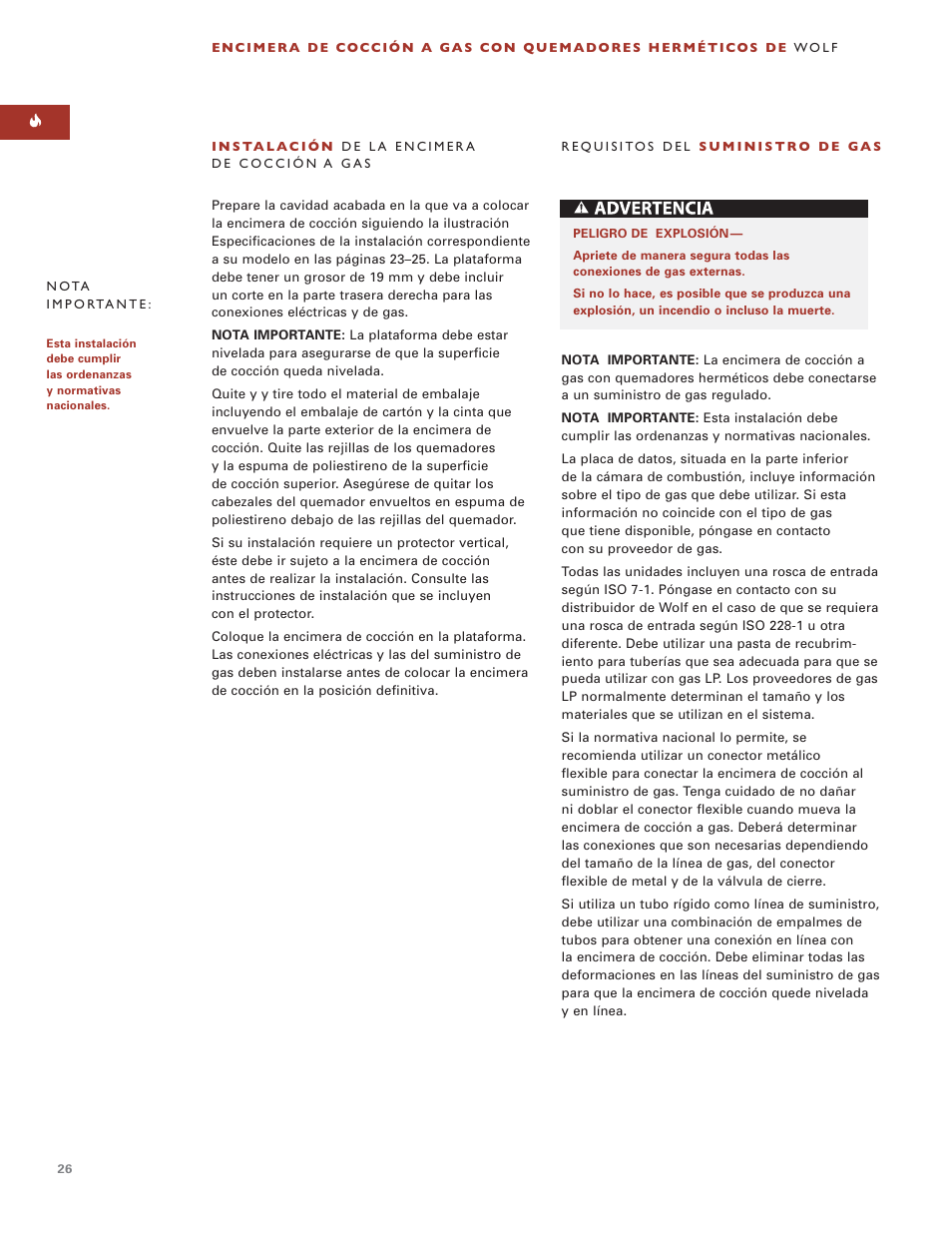 Wolf ICBSRT304 User Manual | Page 26 / 74