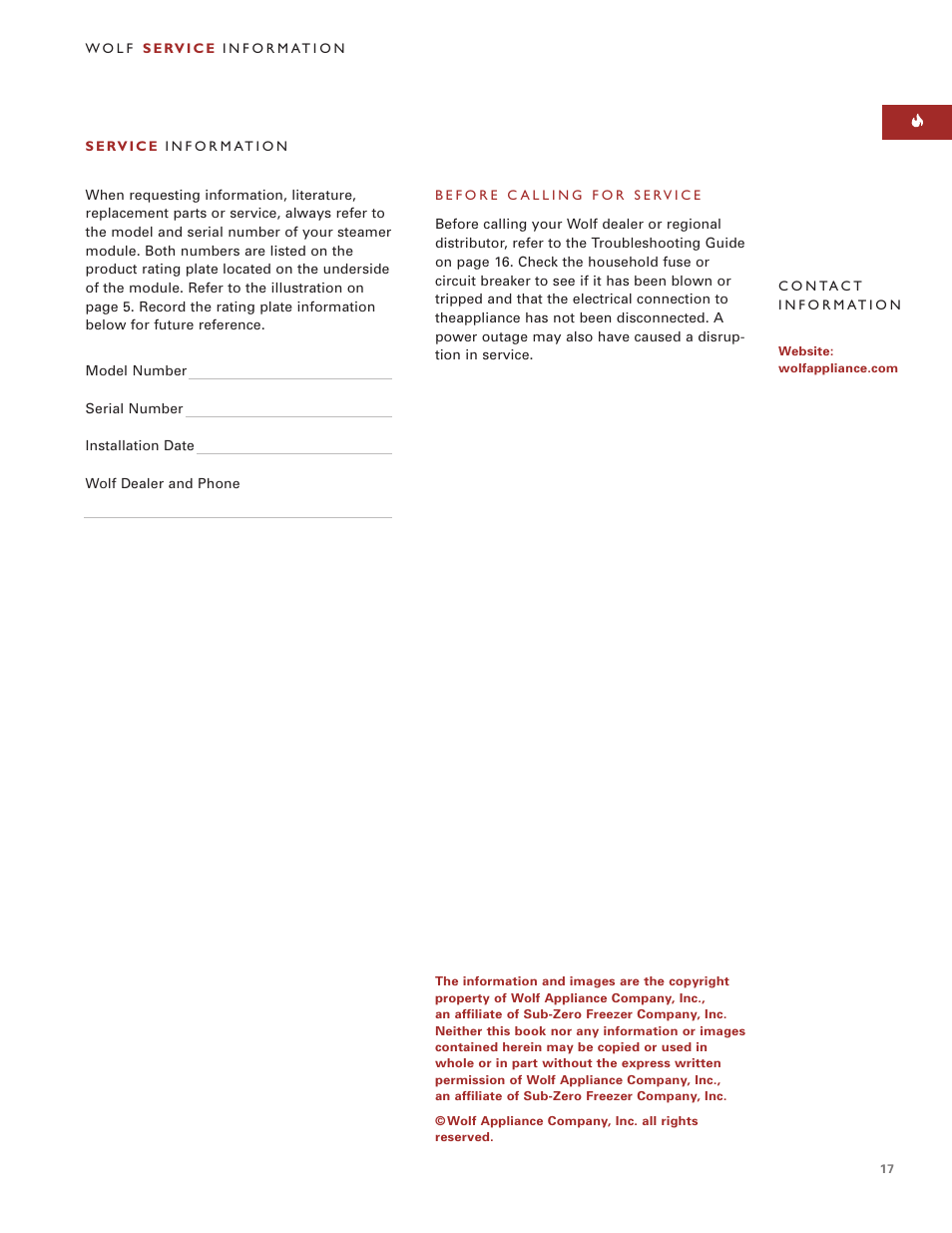 Wolf Steamer User Manual | Page 16 / 59