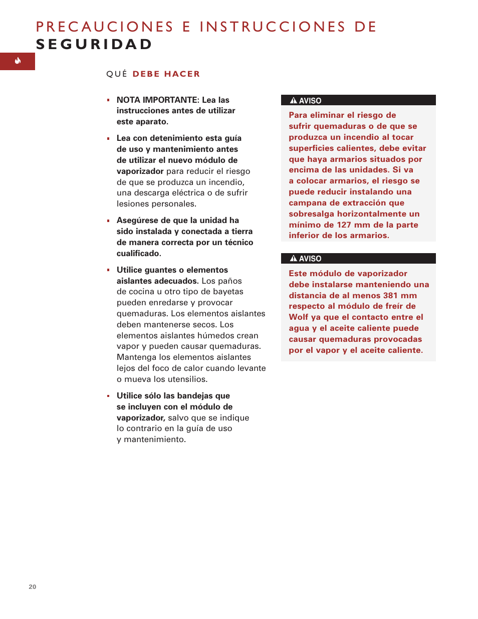 Wolf Steamer User Manual | Page 19 / 59