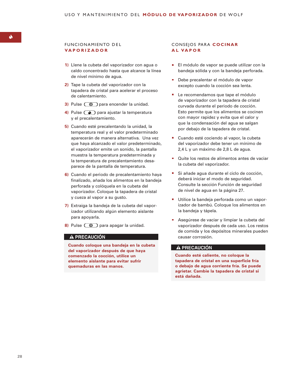 Wolf Steamer User Manual | Page 27 / 59