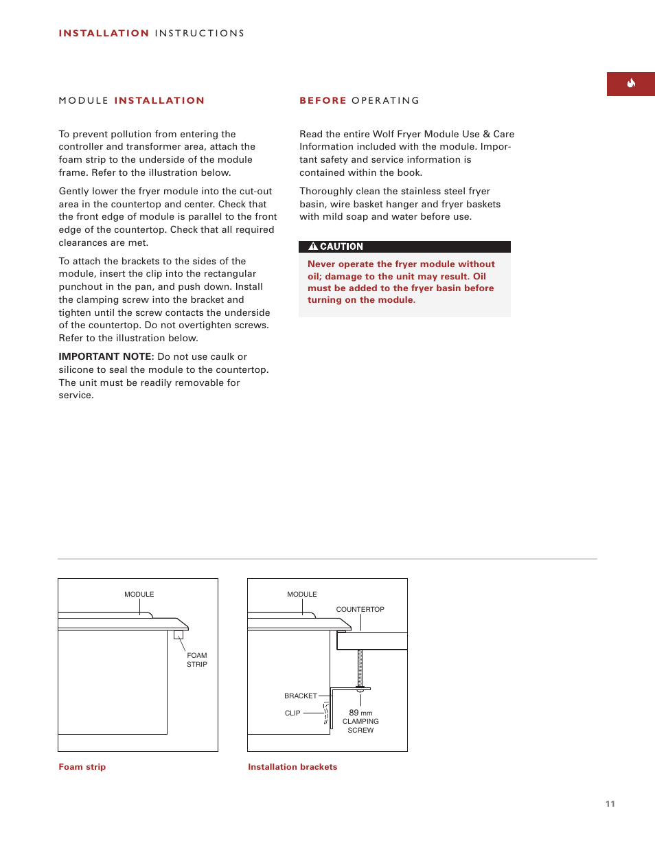 Wolf ICBIF15/S User Manual | Page 10 / 43