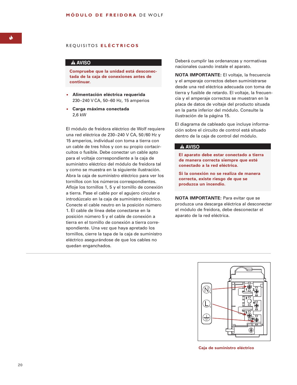 Wolf ICBIF15/S User Manual | Page 19 / 43