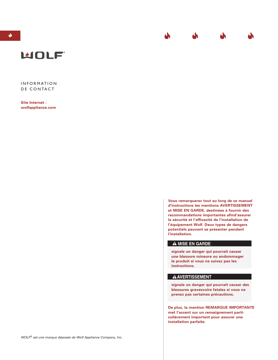 Wolf ICBIF15/S User Manual | Page 23 / 43