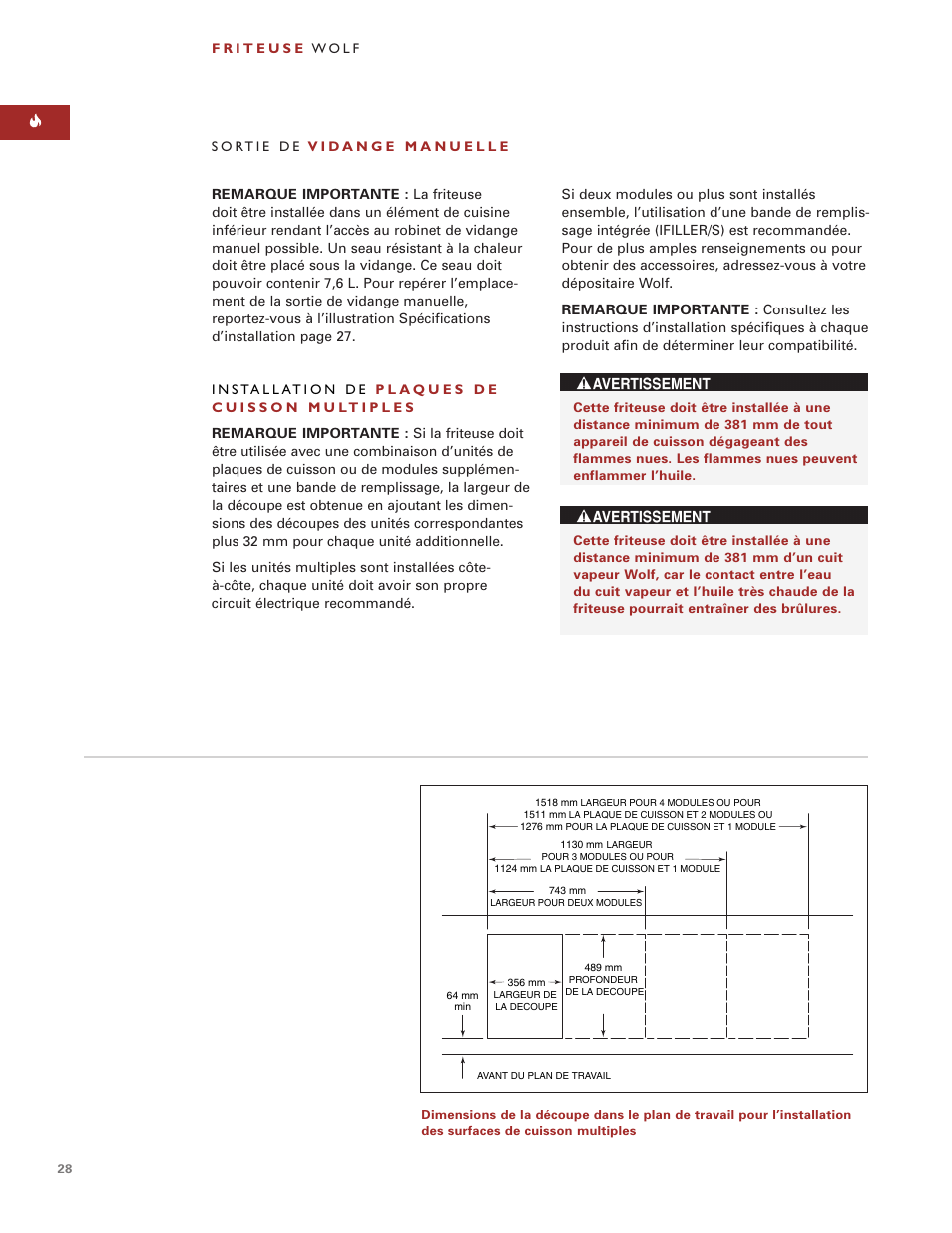 Wolf ICBIF15/S User Manual | Page 27 / 43