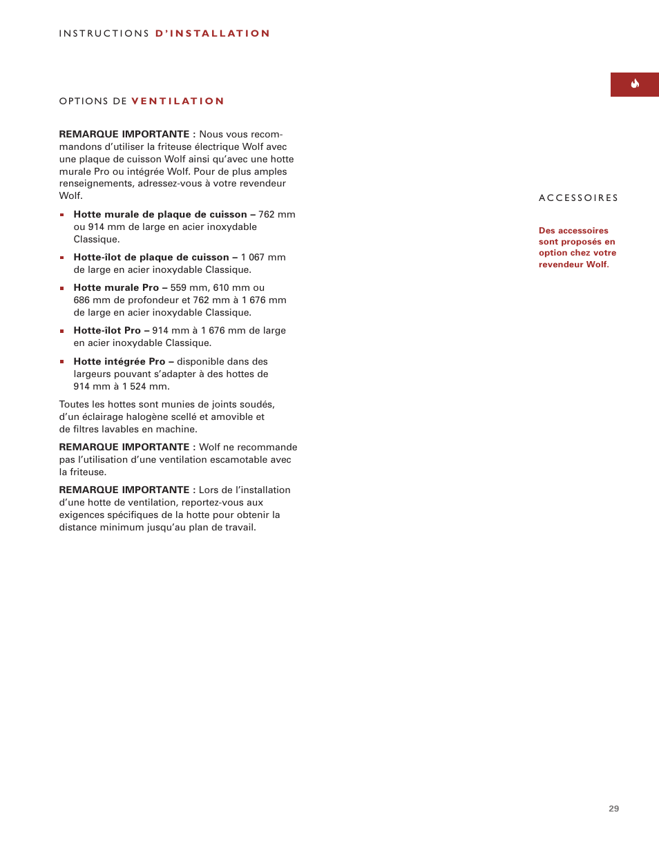 Wolf ICBIF15/S User Manual | Page 28 / 43