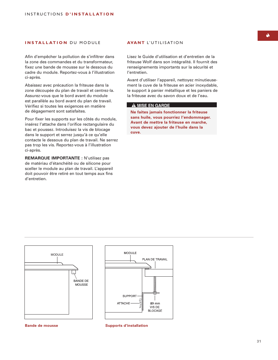 Wolf ICBIF15/S User Manual | Page 30 / 43