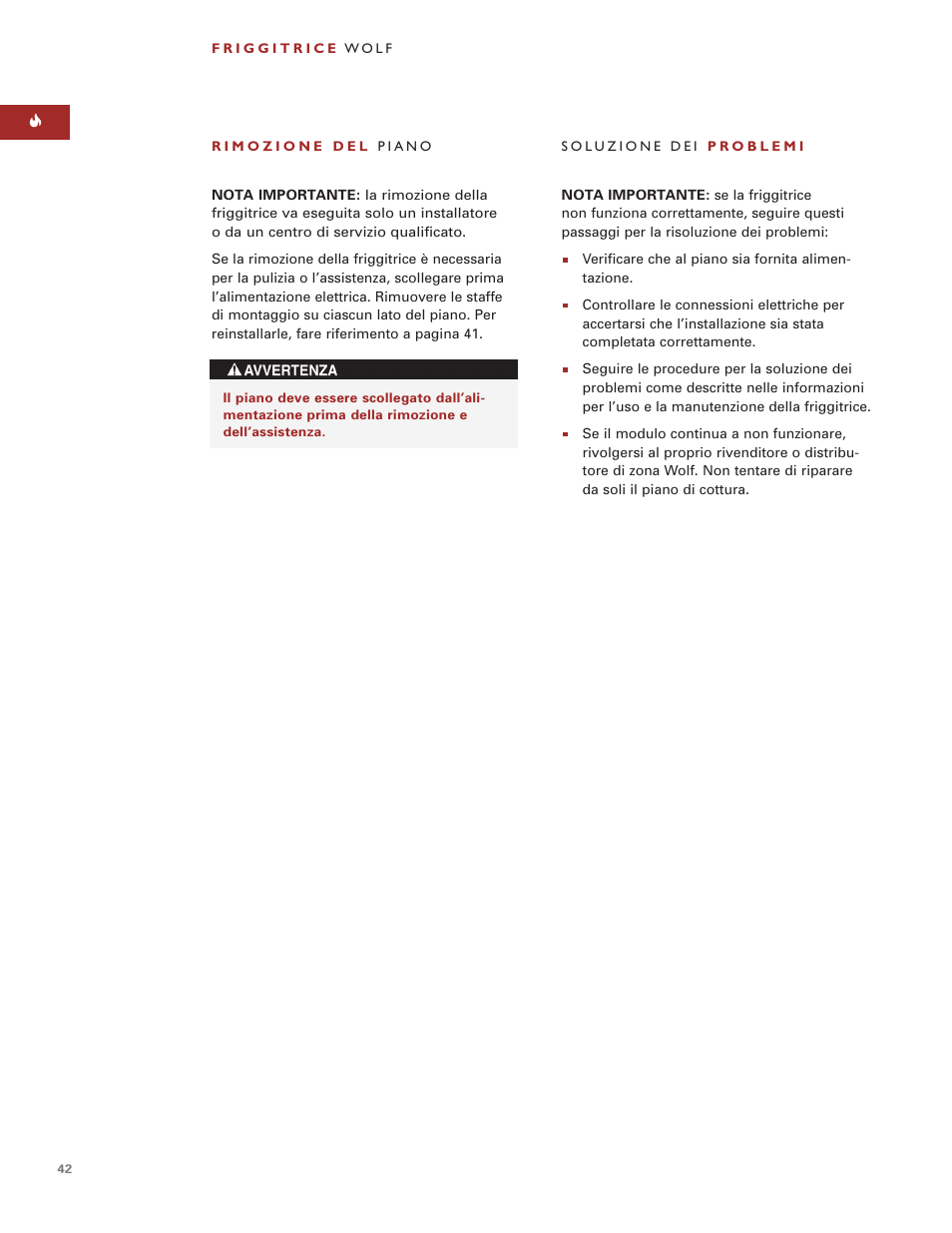 Wolf ICBIF15/S User Manual | Page 41 / 43