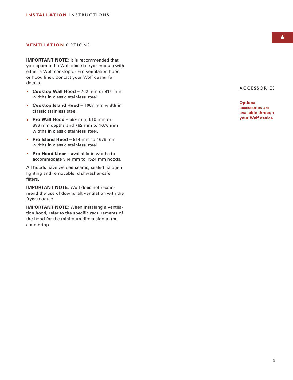Wolf ICBIF15/S User Manual | Page 8 / 43