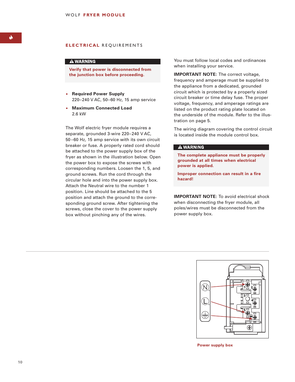 Wolf ICBIF15/S User Manual | Page 9 / 43