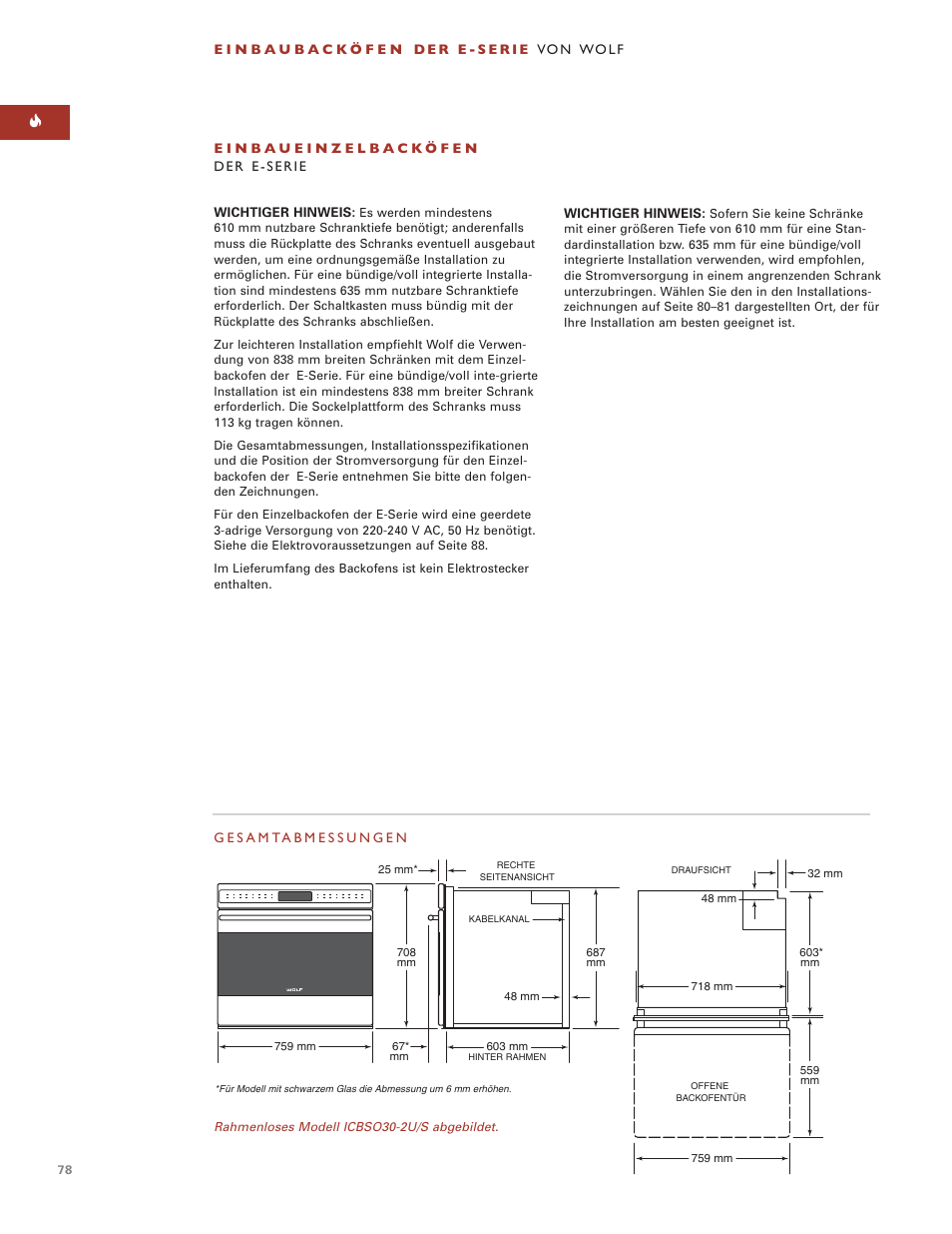 Wolf BUILT-IN OVENS E SERIES User Manual | Page 77 / 93