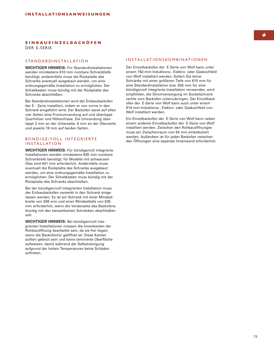 Wolf BUILT-IN OVENS E SERIES User Manual | Page 78 / 93