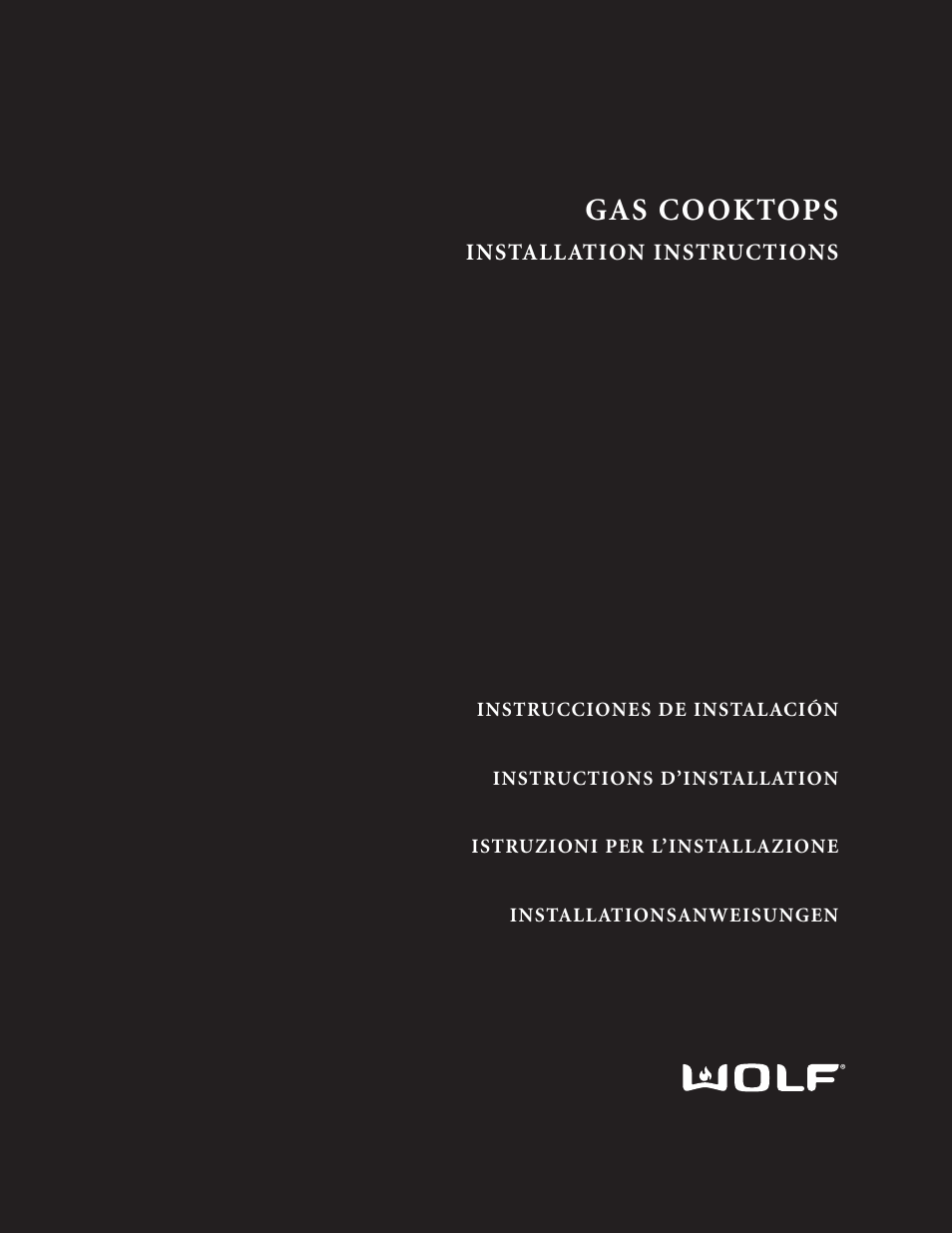 Wolf ICBCT15G User Manual | 74 pages