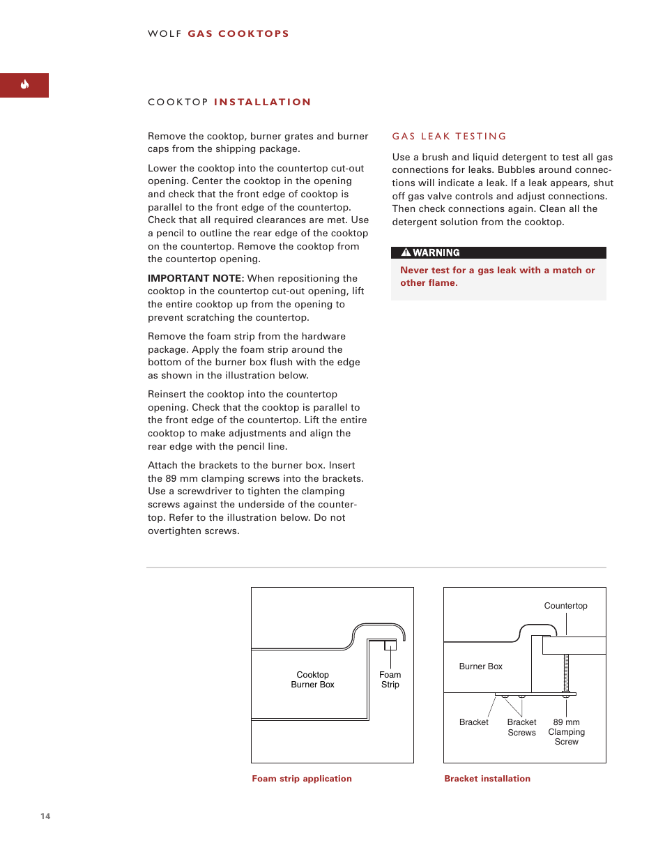Wolf ICBCT15G User Manual | Page 14 / 74