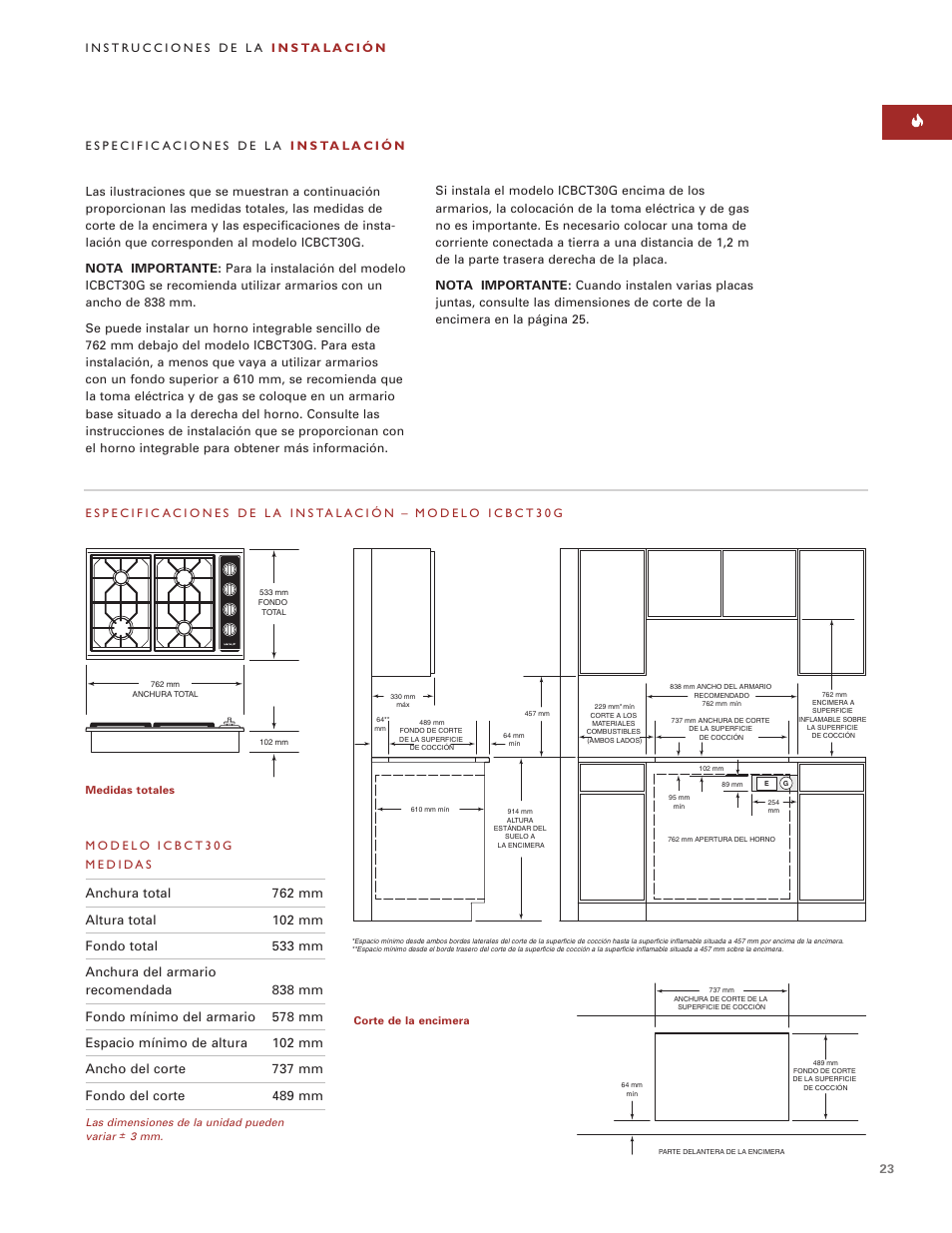 Wolf ICBCT15G User Manual | Page 23 / 74