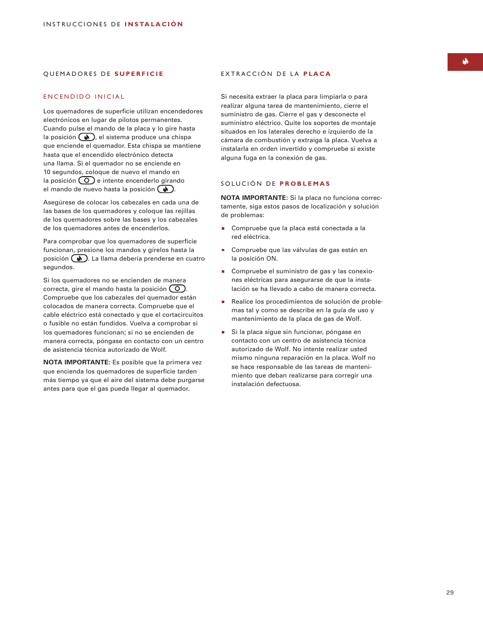 Wolf ICBCT15G User Manual | Page 29 / 74