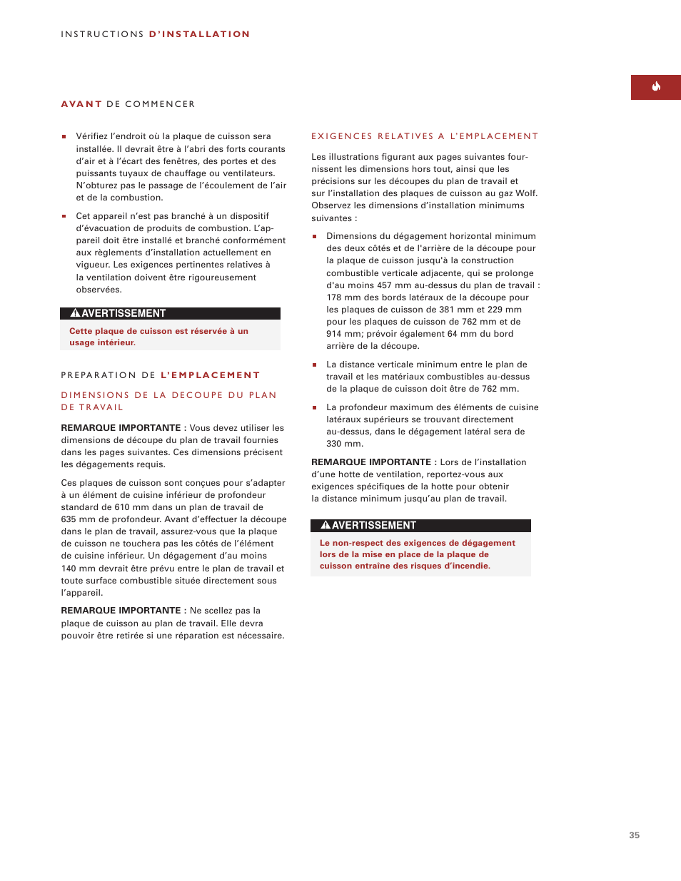 Wolf ICBCT15G User Manual | Page 35 / 74
