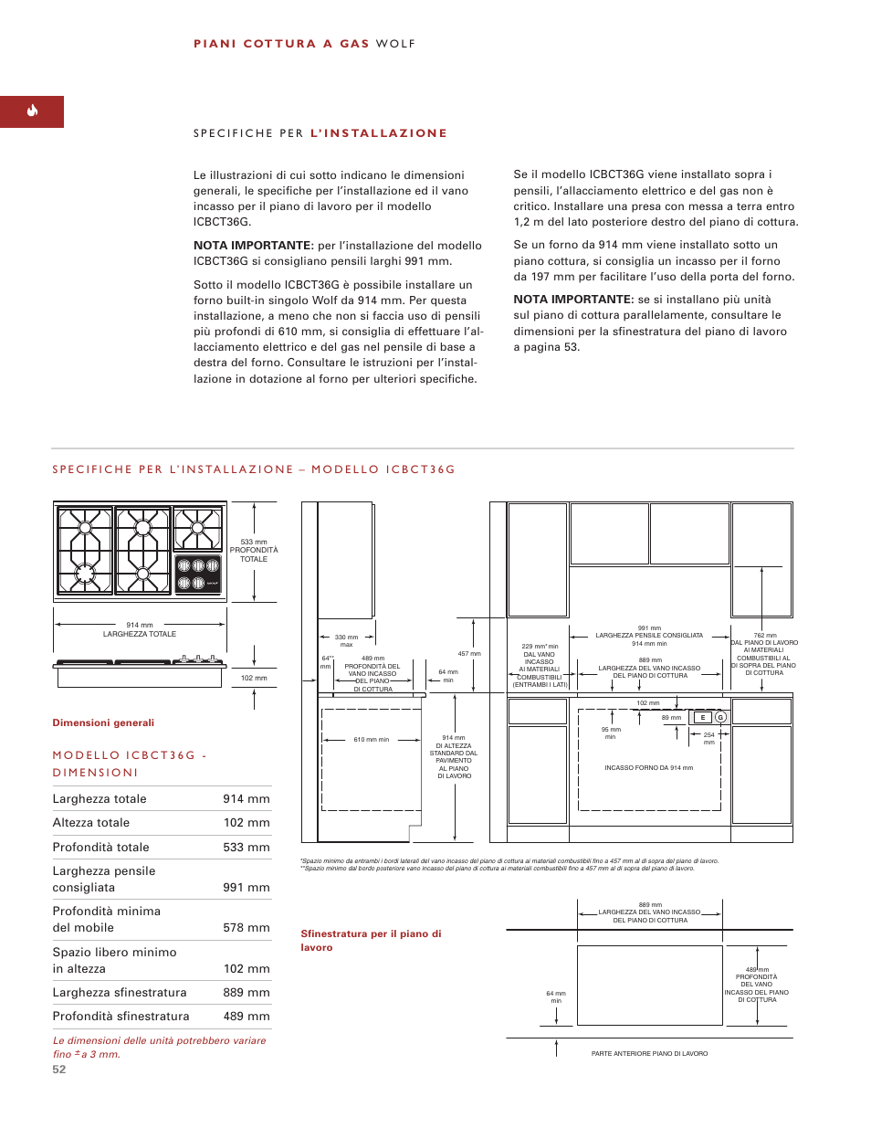 Wolf ICBCT15G User Manual | Page 52 / 74