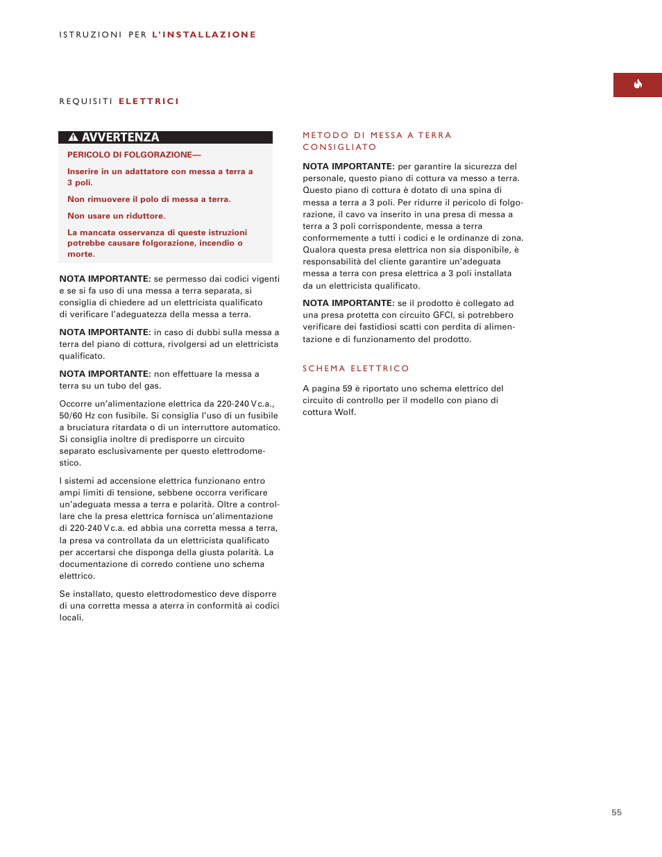 Wolf ICBCT15G User Manual | Page 55 / 74