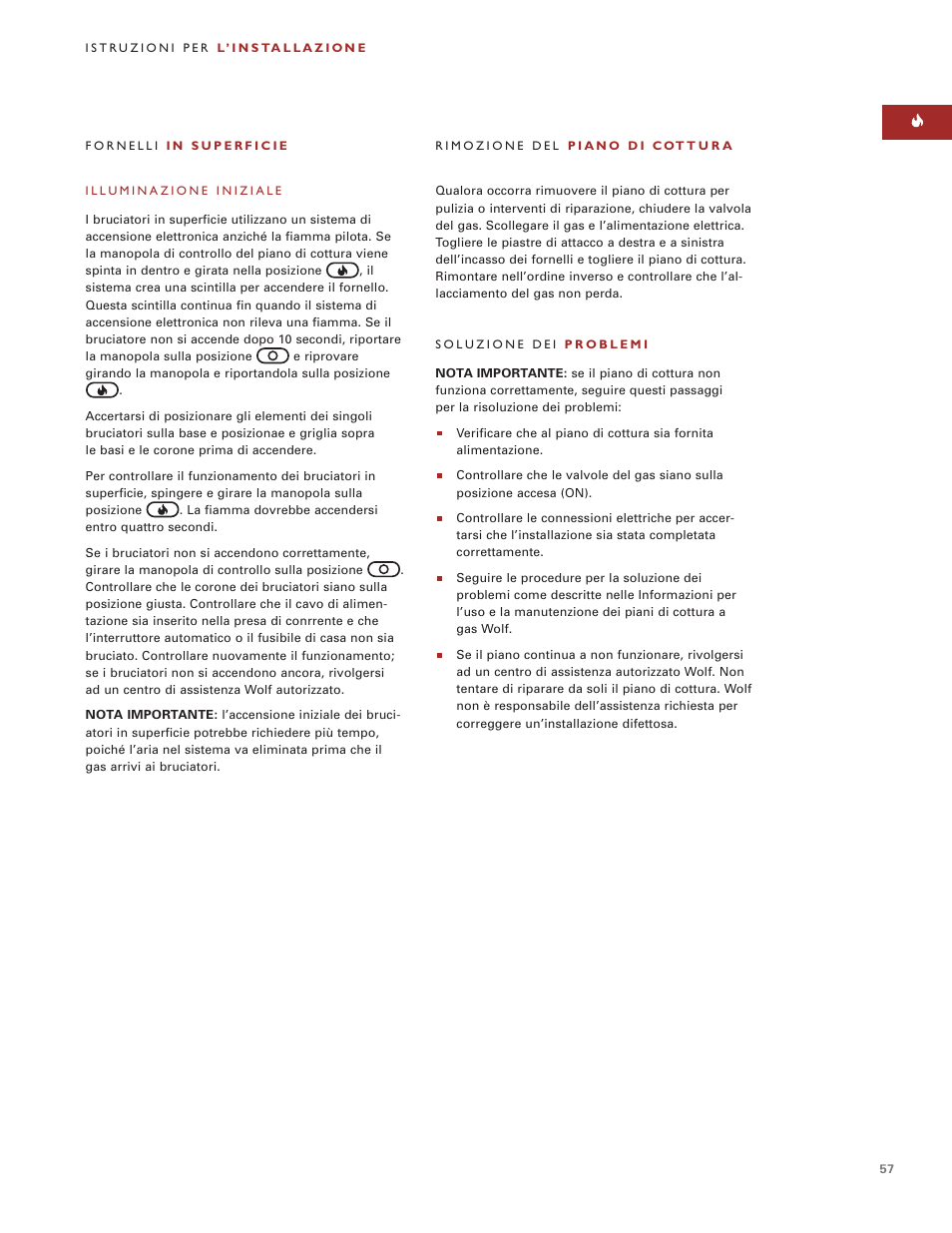 Wolf ICBCT15G User Manual | Page 57 / 74