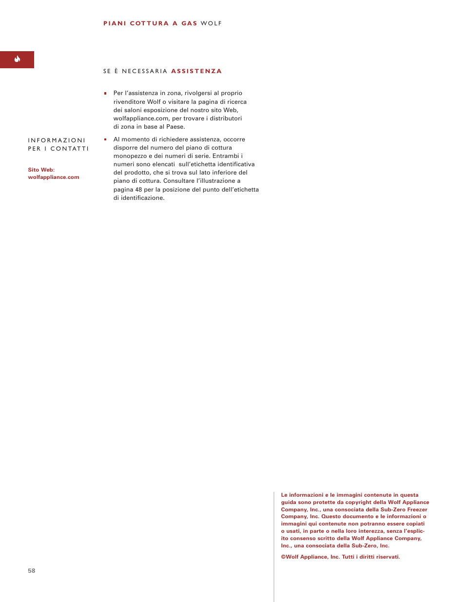 Wolf ICBCT15G User Manual | Page 58 / 74