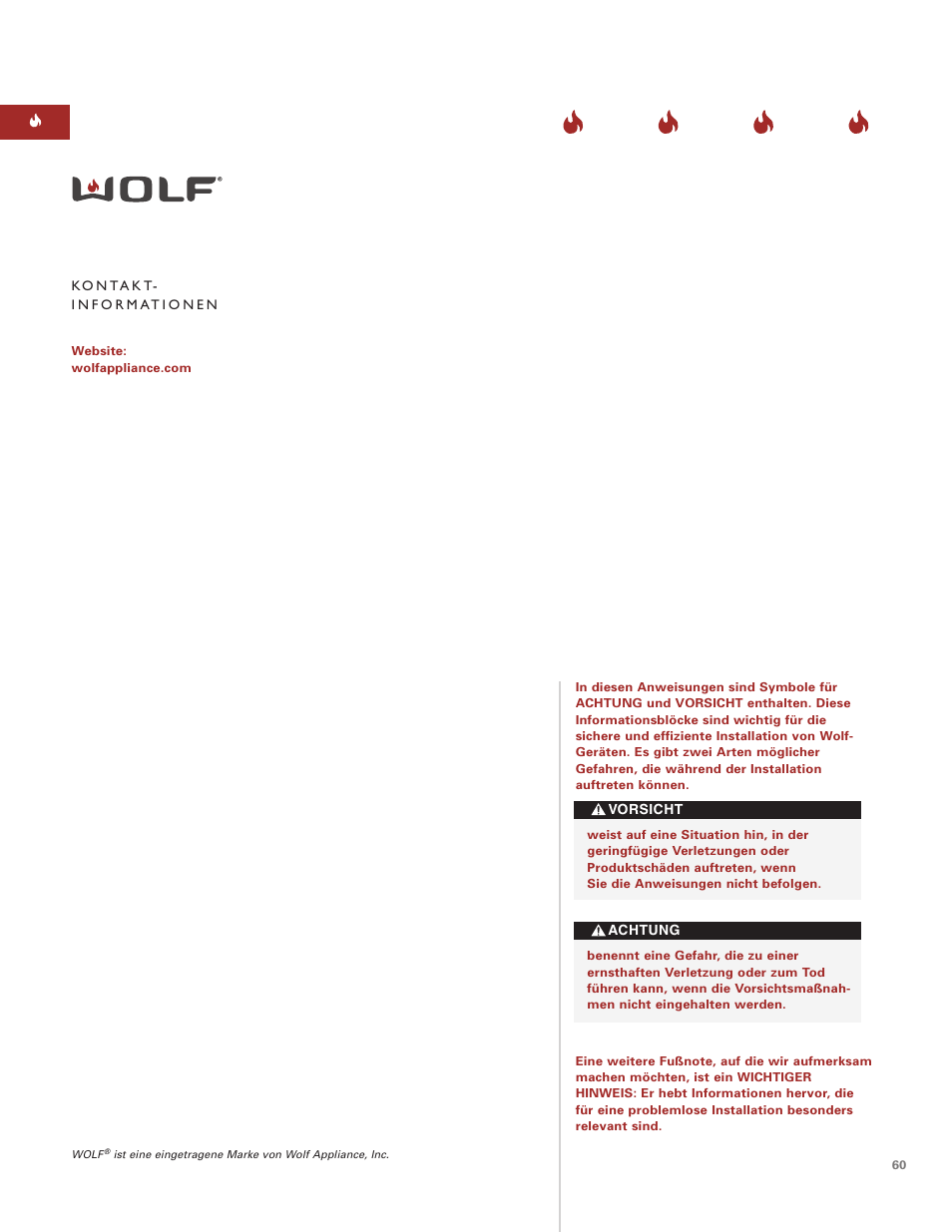 Wolf ICBCT15G User Manual | Page 60 / 74