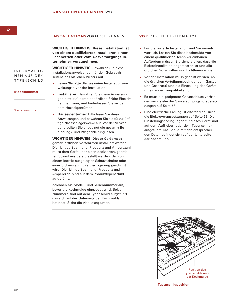 Wolf ICBCT15G User Manual | Page 62 / 74
