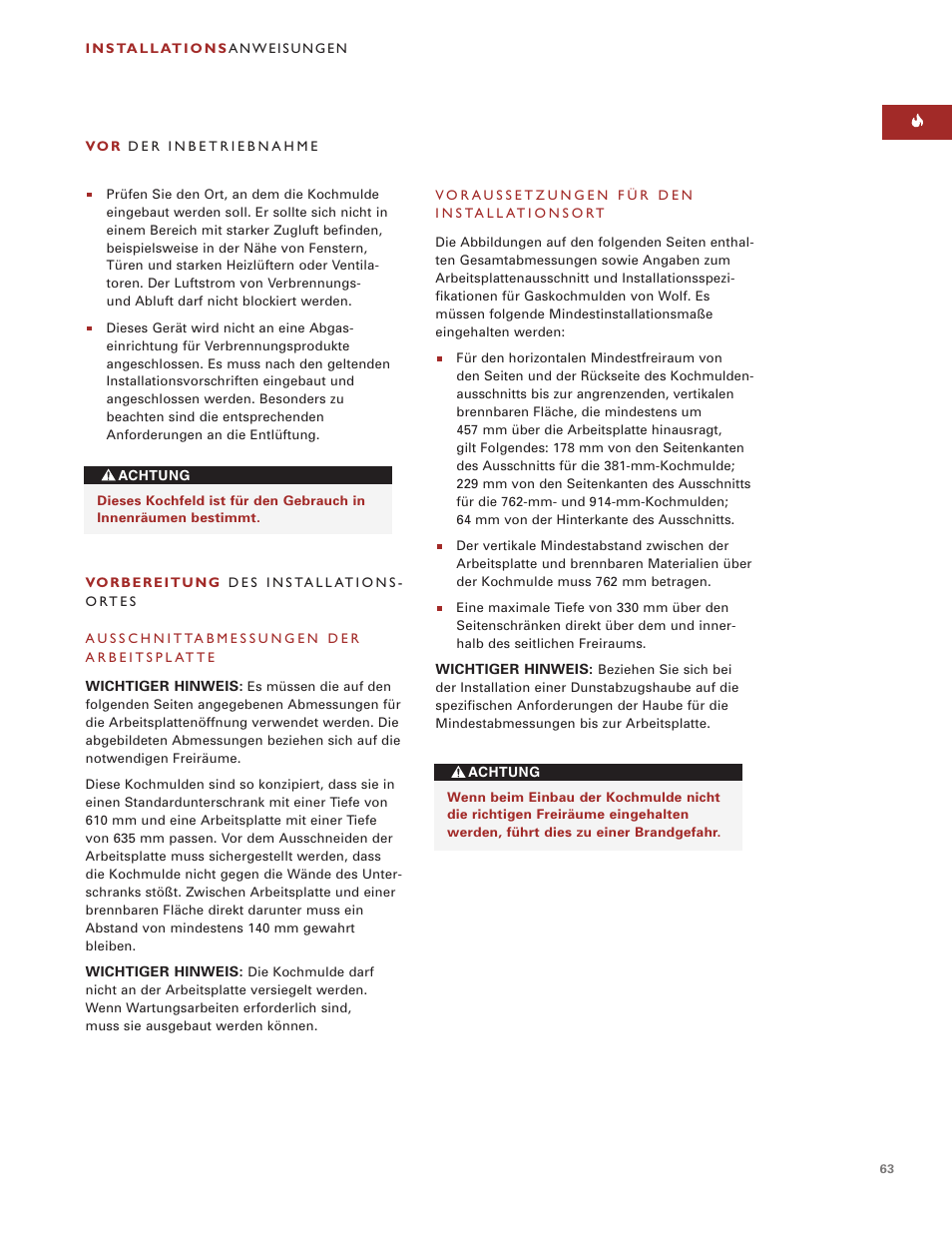 Wolf ICBCT15G User Manual | Page 63 / 74
