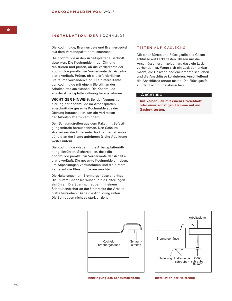 Wolf ICBCT15G User Manual | Page 70 / 74