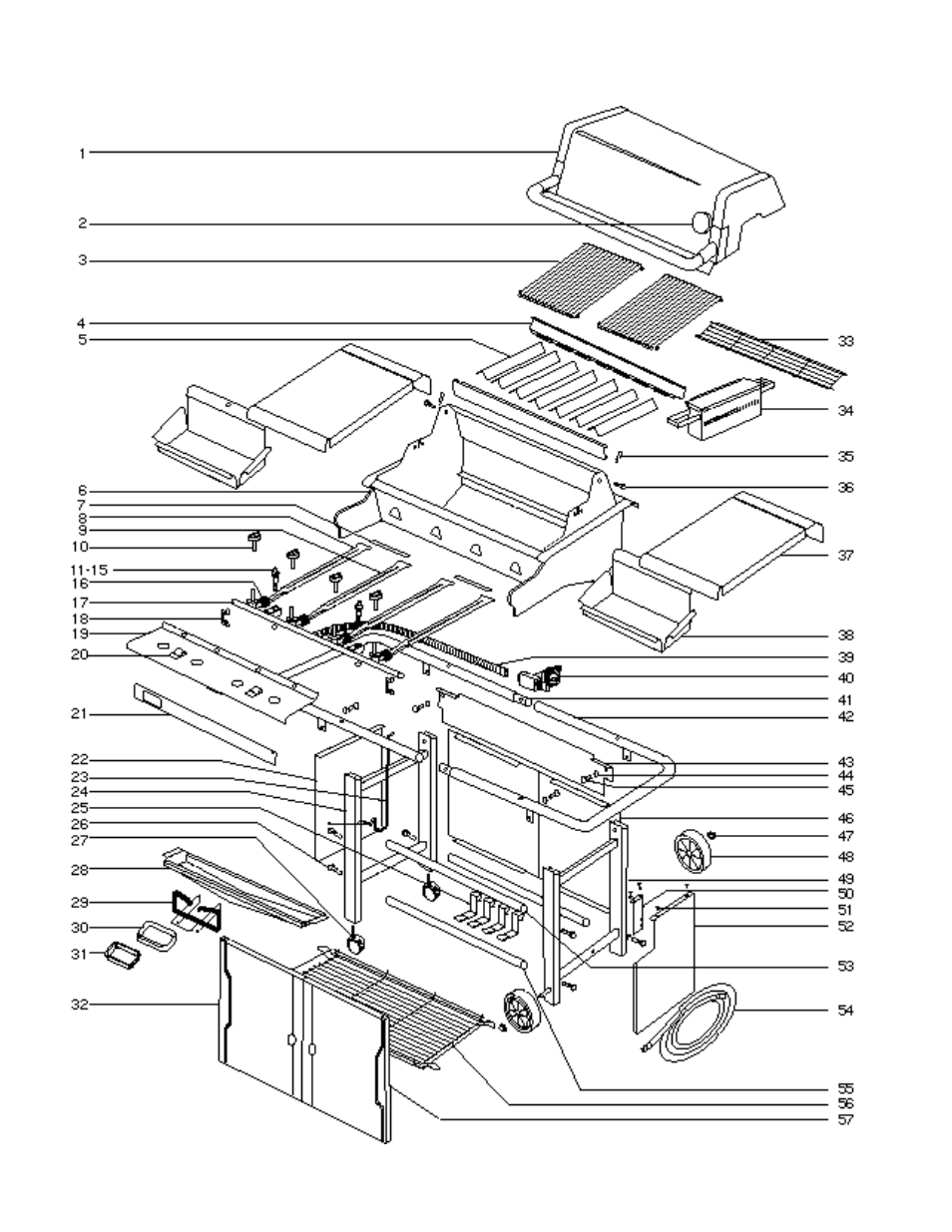 Exploded views for summit 450 ng | weber Gas Burner User Manual | Page 20 / 32