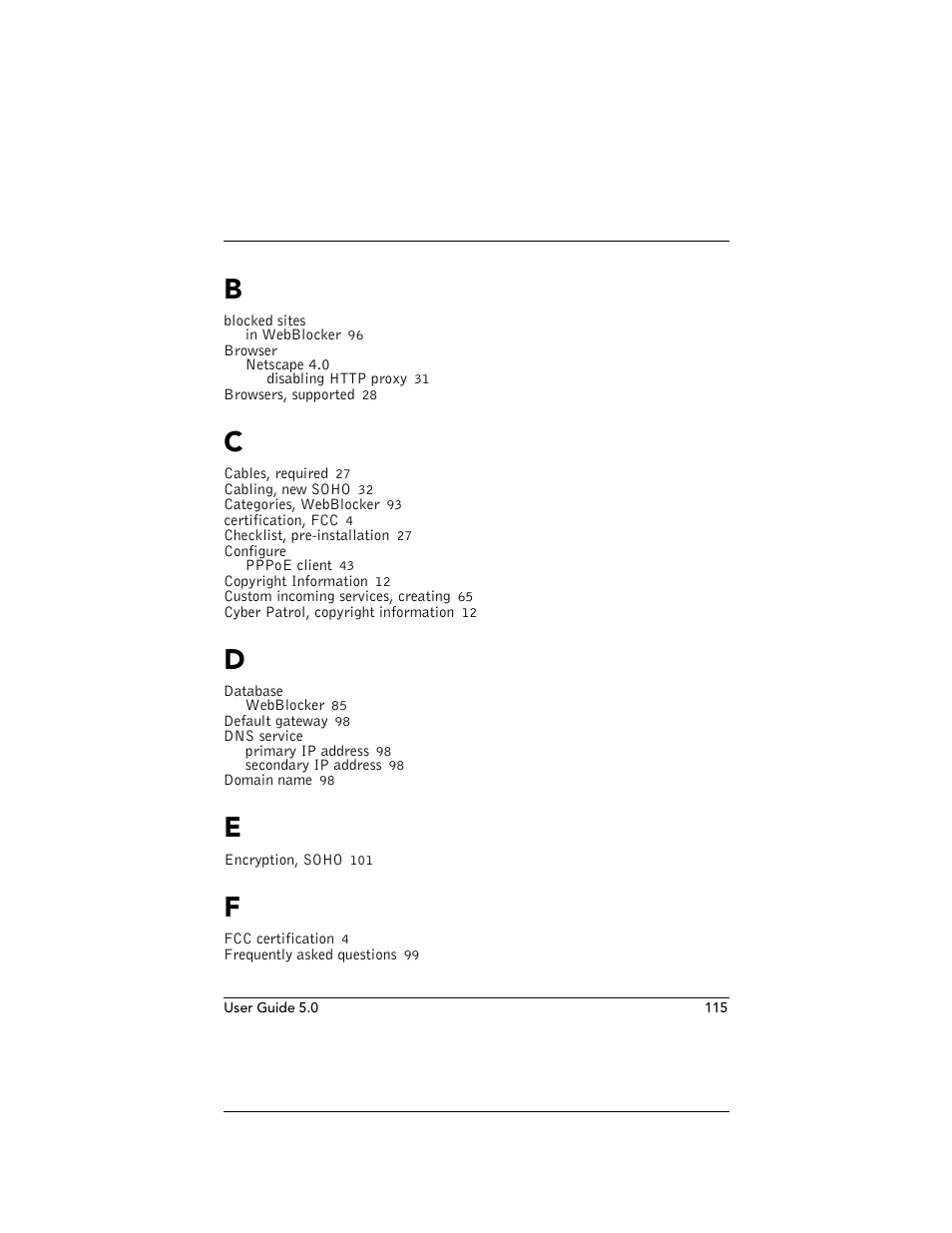 WatchGuard Technologies SOHO User Manual | Page 115 / 118