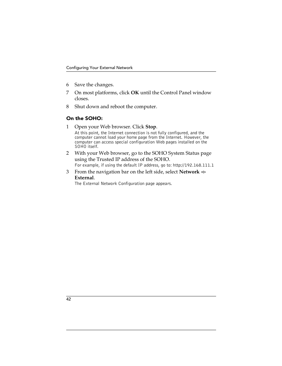 On the soho | WatchGuard Technologies SOHO User Manual | Page 42 / 118