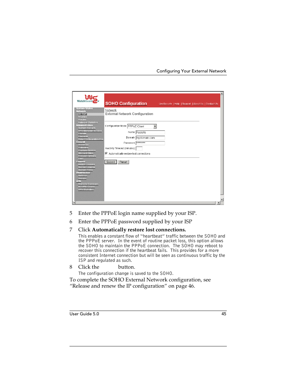 WatchGuard Technologies SOHO User Manual | Page 45 / 118